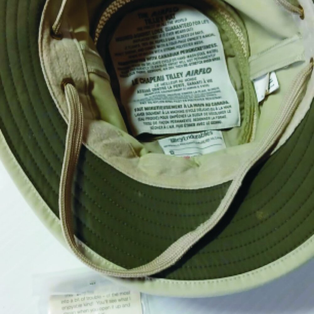 2 Tilley Hat (s) Navy Blue and Light Green size 7 1/8 - Picture 3 of 5